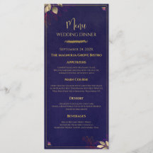 Modelo marinho do  Dourado Floral Wedding