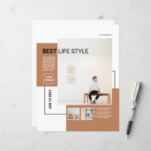 Modelo mínimo do folheto   Limpo e moderno