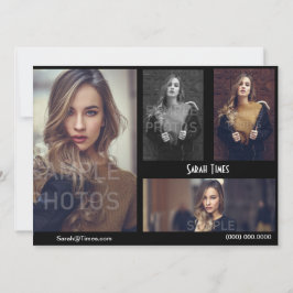 Modelo modelo do preto do cartão dos comp(s) do