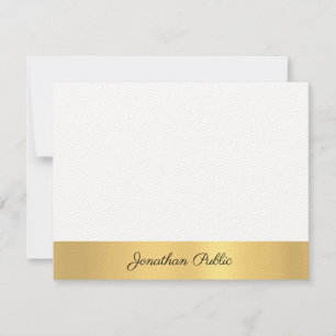 Modelo moderno de manuscrito de mão - Luxo Dourado