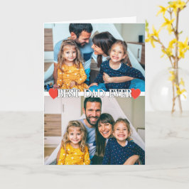 Modelo Personalizado de 2 Fotos da Família com Cor