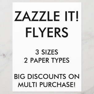 Modelo Personalizado de Vazio de Folhetos 8,5"x11"