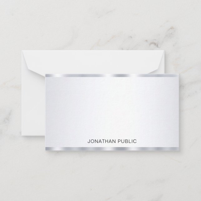 Modelo personalizado elegante de aparência pratead (Frente)