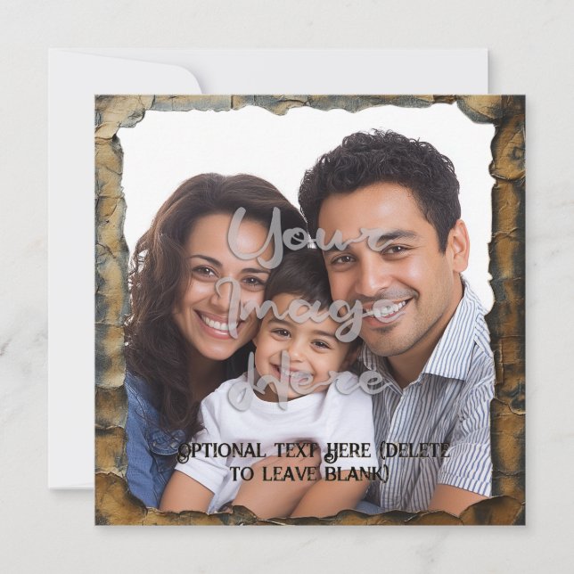 Modelo personalizável de apergaminho queimado (Frente)