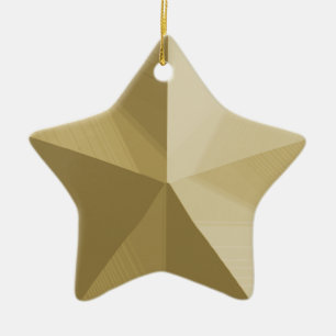 Modelo Personalizável de Enfeite de Natal Estrela