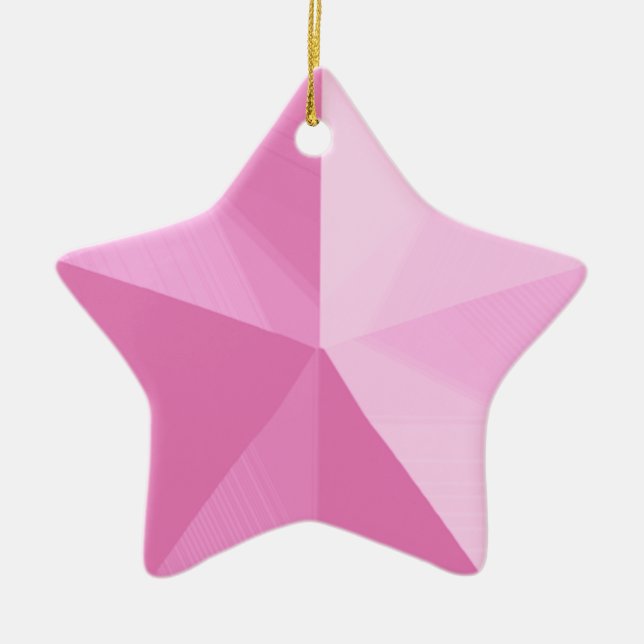 Modelo personalizável do Enfeites de natal Estrela (Frente)