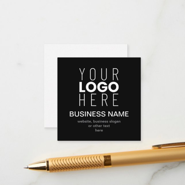 Modelo Promocional Simples para o Logotipo da sua  (Frente/Verso In Situ)