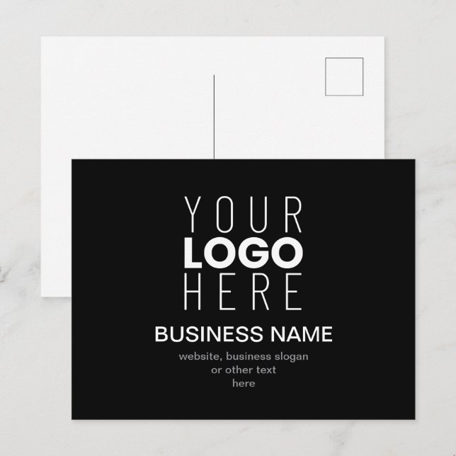Modelo Promocional Simples para o Logotipo da sua  (Frente/Verso)