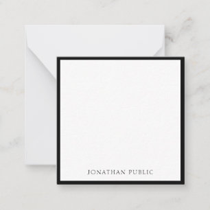 Modelo Simples e Moderno da Borda Preta Chic