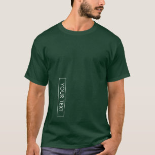 Modelo Verde da Floresta Profunda do Mens Camiseta