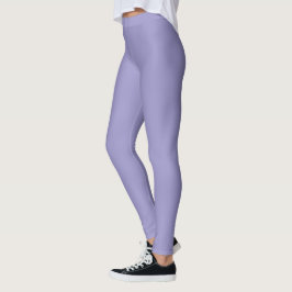 modelo vestindo legging lavanda de cintura alta e