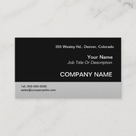 Modelos de cartão de negócios pretos