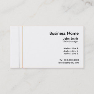 Modelos de cartão de negócios simples