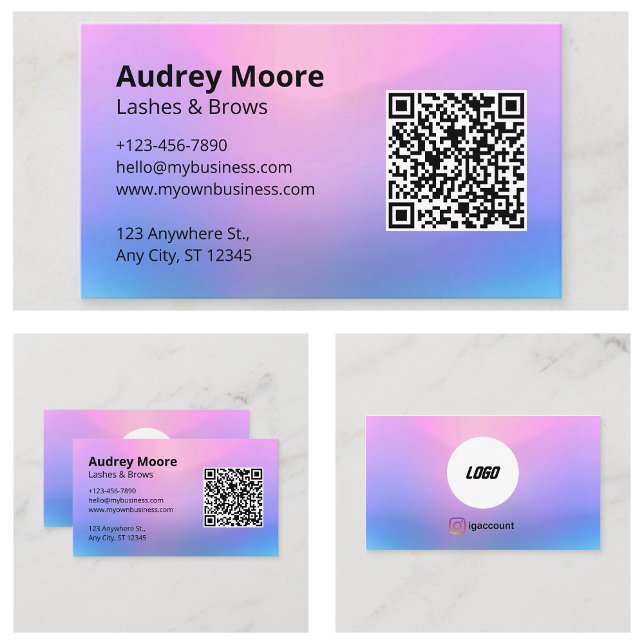 Modelos de Cartões de Cílios (Eyelash Cards Templates
)