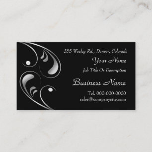 Modelos de cartões de visita com design Silver Swi