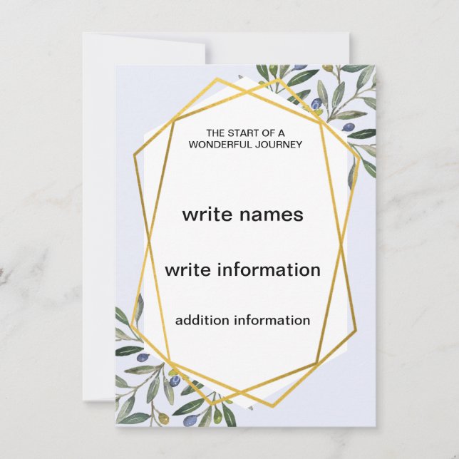 Modelos de convite de casamento (Frente)