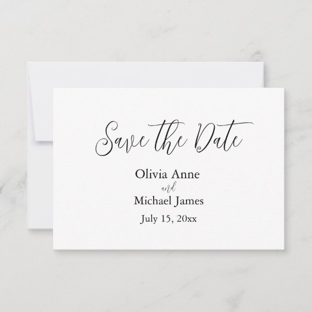 Modelos de Convite de Casamento Salve a Data (Frente)