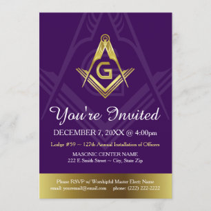 Modelos de Convite Masônico Personalizados Grand