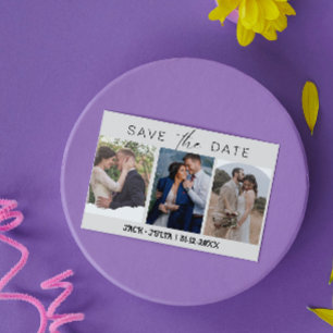 Modelos de Fotos Save the Date com Fonte Moderna 3
