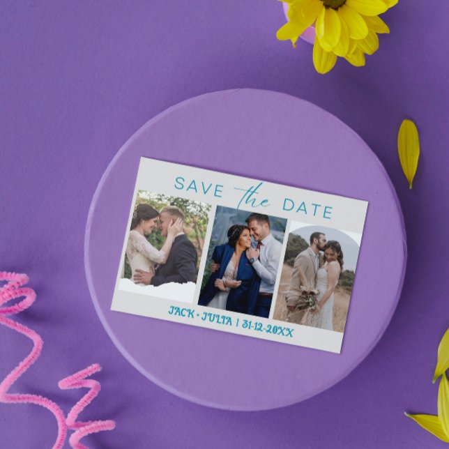Modelos de Fotos Save the Date com Fonte Moderna 3 (Criador carregado)