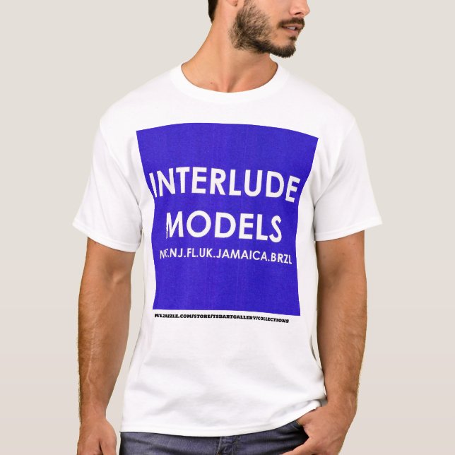 MODELOS DE INTERLUDE MERCH T-Shirt básico escuro (Frente)