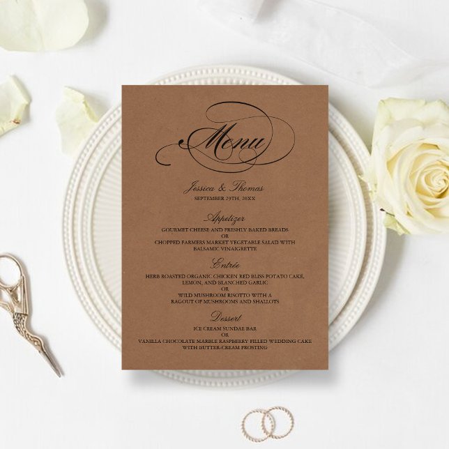 Modelos Elegante Kraft Wedding (Criador carregado)