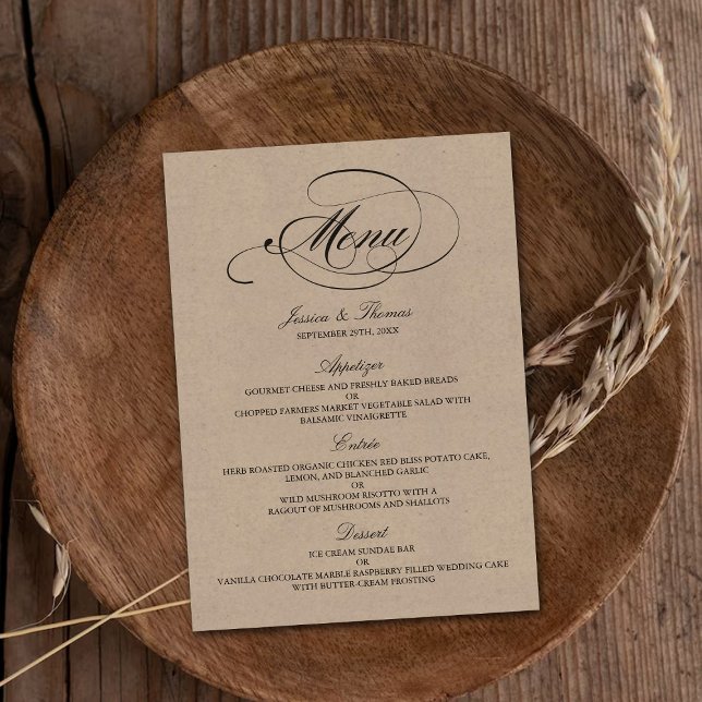 Modelos Elegante Kraft Wedding (Criador carregado)