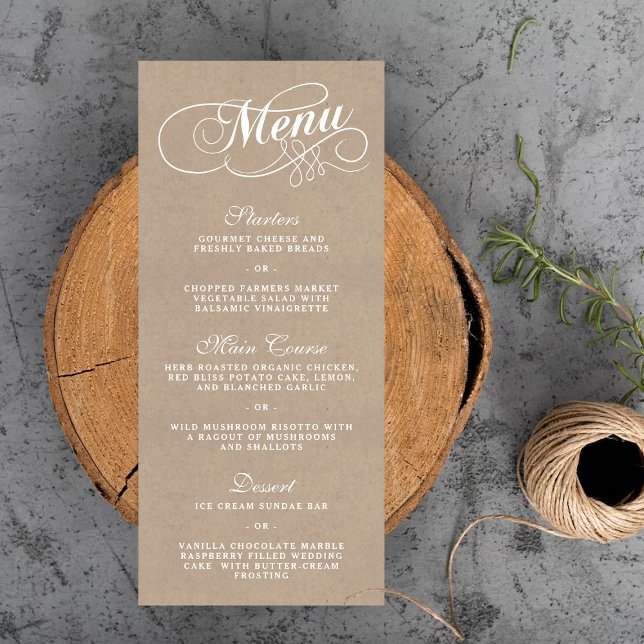 Modelos Elegante Kraft Wedding (Criador carregado)