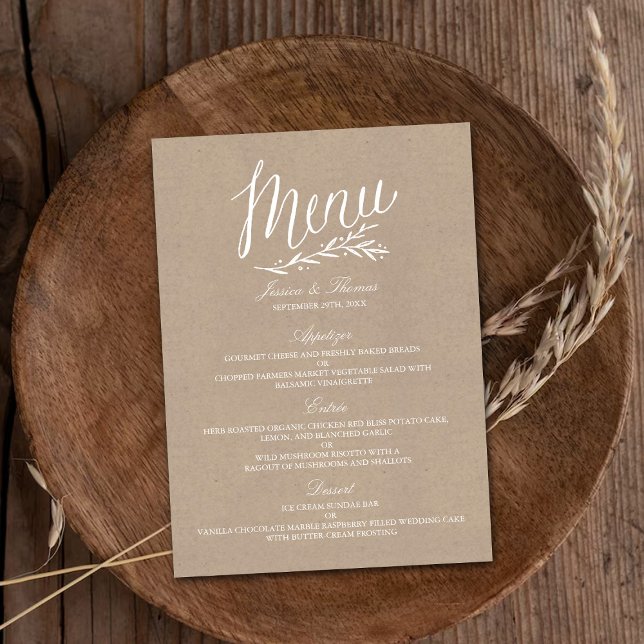 Modelos Elegante Kraft Wedding (Criador carregado)