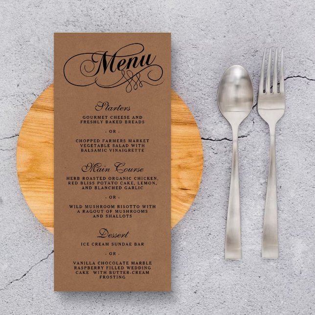 Modelos Elegante Kraft Wedding (Criador carregado)