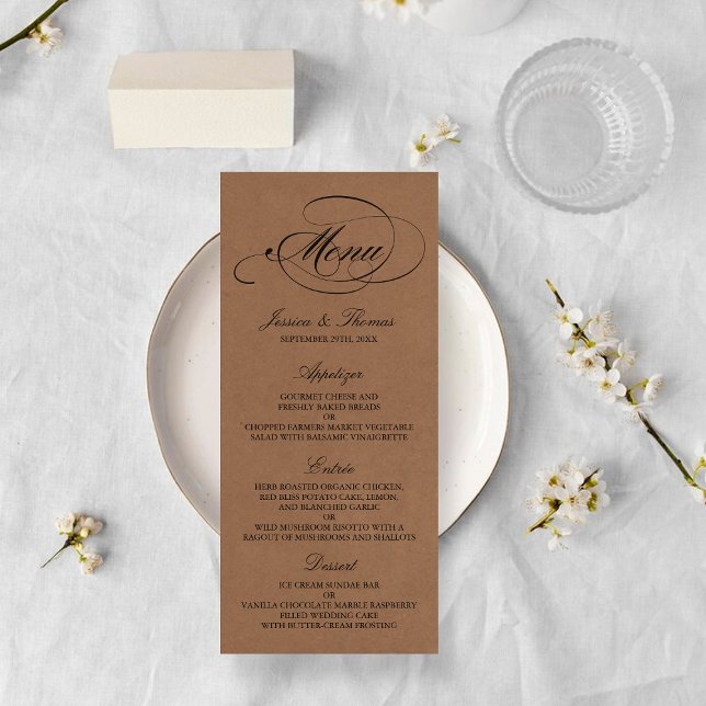 Modelos Elegante Kraft Wedding (Criador carregado)