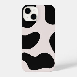Modern Abstract Black Blob Pattern Phone Case
