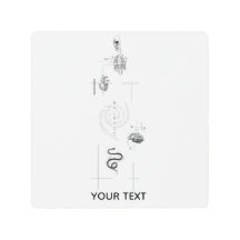 Modern Black & White Metal Print