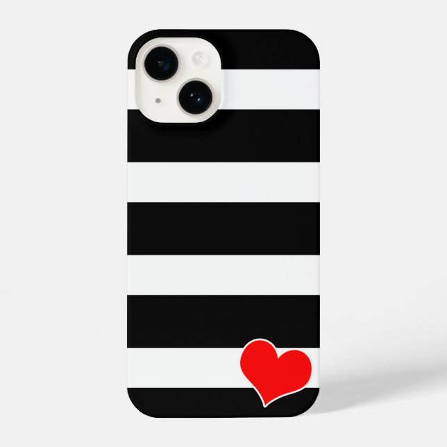 Modern Black & White Striped (Verso)