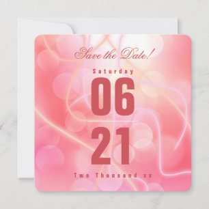 Modern Bokeh Candy Cotton Rosa com Tipografia