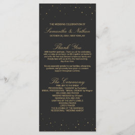 Modern Chic Dourado Especkled no Programa de Casam