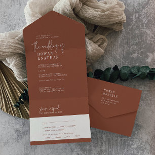 Modern Chic Terracotta Wedding
