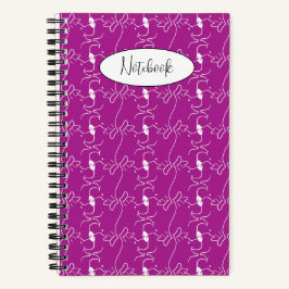 Modern Dog Profile Pattern Pink Custom Small