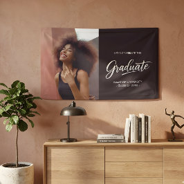 Modern Dual-Sided Photo Graduation Party