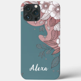 Modern elegant cute girly simple florals