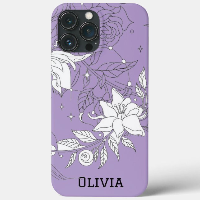 Modern elegant cute girly simple florals (Verso)