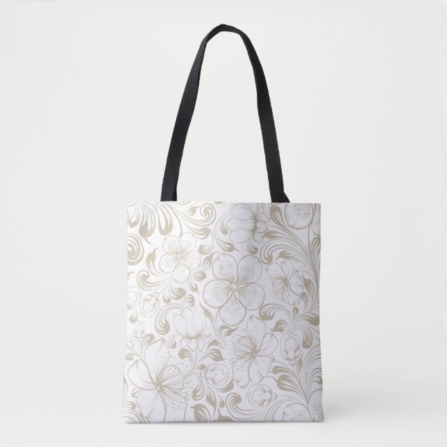 Modern Elegant Trendy Decorative Tote Bag (Frente)