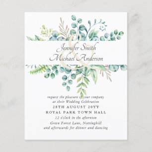 Modern Eucalyptus Wedding Ampersand Greenery