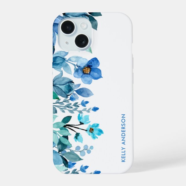 Modern Floral Girly Tropical Watercolor (Verso)