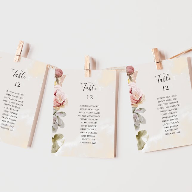 Modern Floral | Quadro Marble — Gráfico de lugares (Criador carregado)