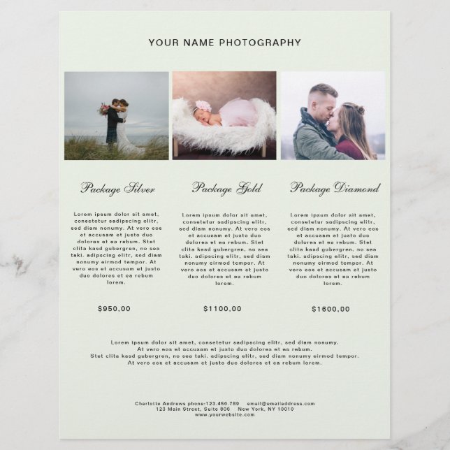 Modern Foto Preisliste (Frente)