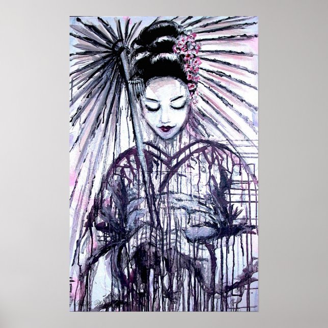 Modern Geisha Art Impressão (Frente)