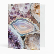 Modern Geode Crystal | Crystal Mini Binder