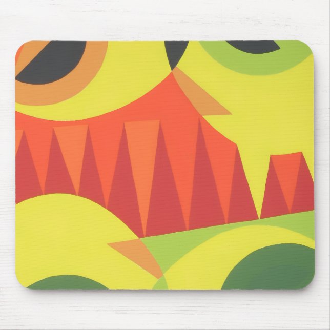 Modern Geometric Shapes Mousepad (Frente)