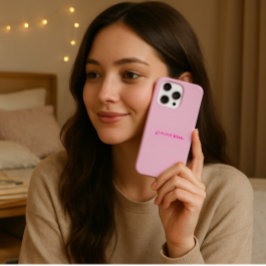 Modern Gimme Kiss | Typography Pink Text